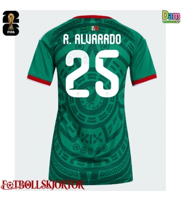 Mexiko Roberto Alvarado #25 Hemmatröja Dam VM 2026 Kortärmad